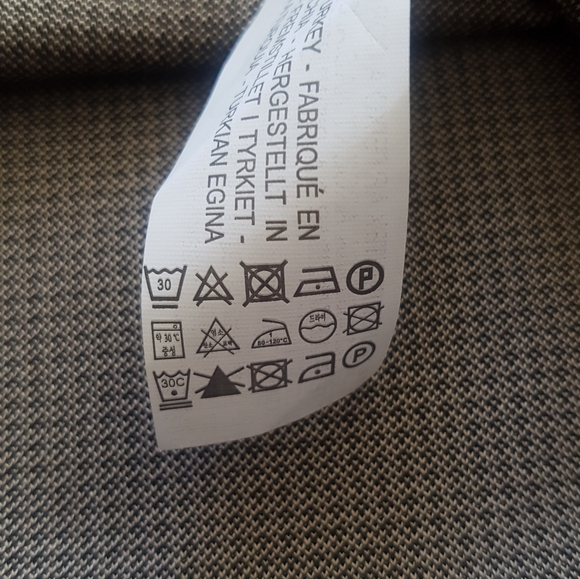 ZARA Houndstooth Plaid Long Sleeve Top - Picture 11 of 12